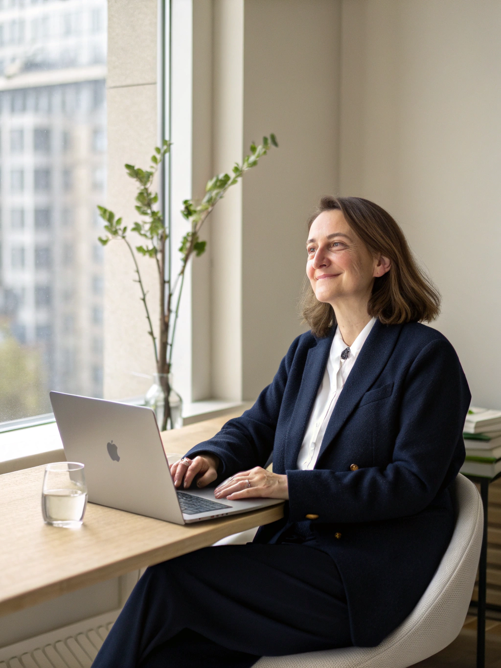 Customer testimonial portrait